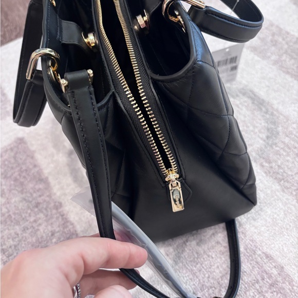 Kate Spade Black Quilted Leather Handbag - Picture 4 of 7